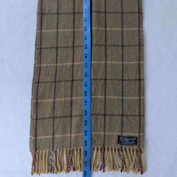 BURBERRY | Classic Green Nova Check | 100% Cashmere | Made In England - Picture 6 of 7